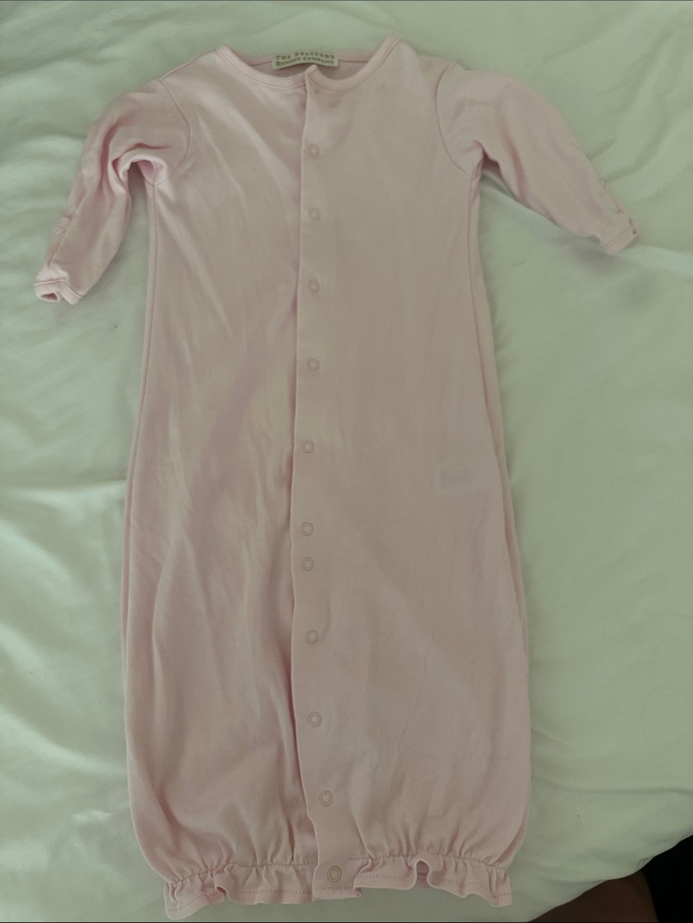 The Beaufort Bonnet Company Pink Infant Snap-Front Gown